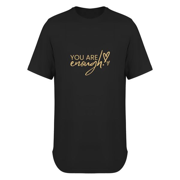 تی شرت لانگ آستین کوتاه مردانه مدل You Are Enough کد T023