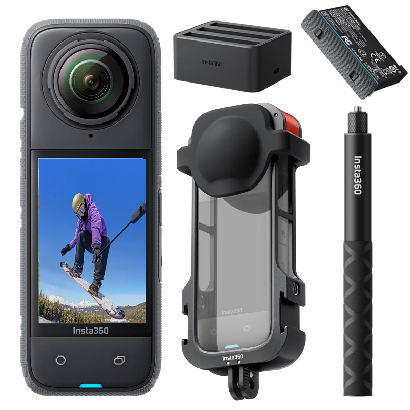 دوربین فیلم برداری ورزشی اینستا 360 مدل X4 به همراه لوازم جانبی