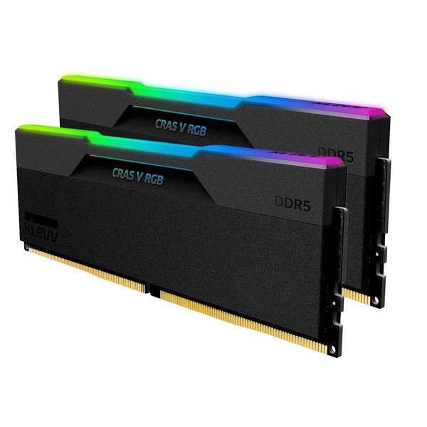 رم دسکتاپ DDR5 دو کاناله 6400 مگاهرتز CL32 کلو مدل CRAS V RGB ظرفیت 32 گیگابایت