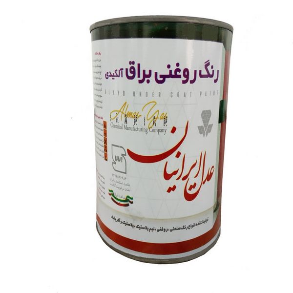 رنگ روغنی آلکیدی براق روشن عدل ایرانیان کد 550 وزن 1 کیلو 