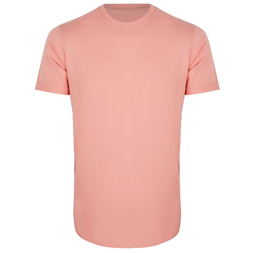 تی شرت آستین کوتاه مردانه دکسونری مدل 271000227 نخ پنبه رنگ کالباسی