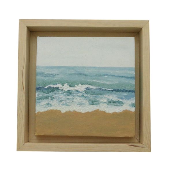 تابلو نقاشی رنگ روغن طرح ساحل و دریا