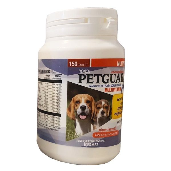 قرص مولتی ویتامین سگ پتگارد مدل Multivitamin  بسته 150 عددی