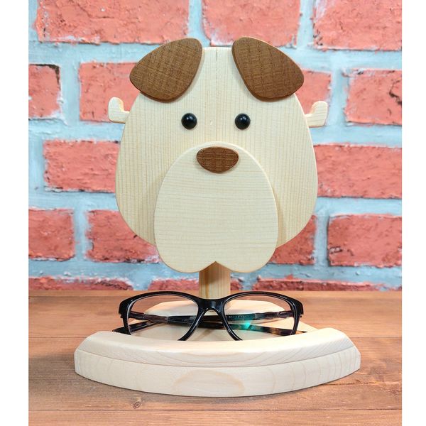 نگهدارنده عینک مدل چوبی طرح سگ کد 2202