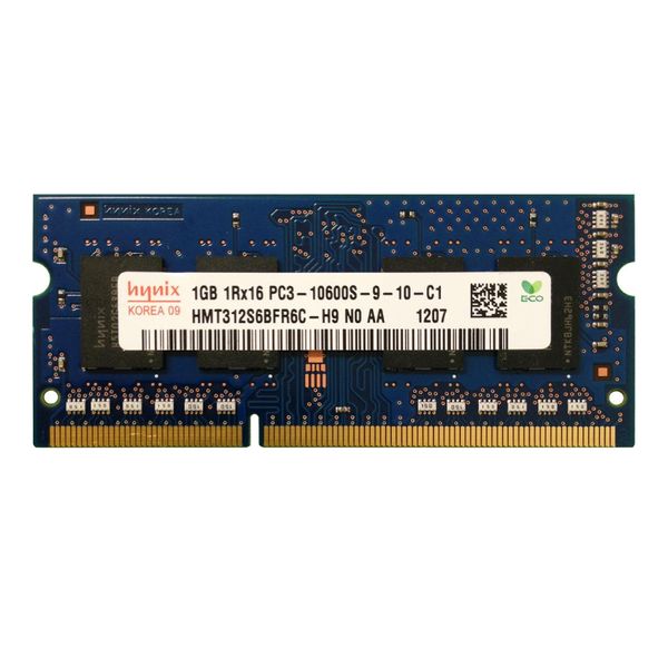 رم لپ تاپ DDR3 تک کاناله 1333 مگاهرتز CL9 هاینیکس مدلHMT312S6BFR6Cظرفیت 1 گیگابایت