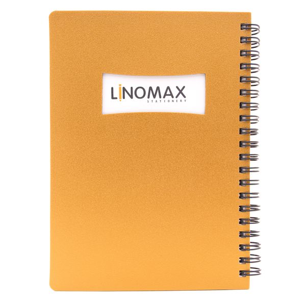 دفترچه یادداشت لینومکس مدل متالیک طرح پنجره ای کد 101
