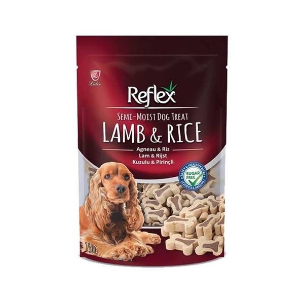 غذای تشویقی سگ رفلکس مدل نرم Lamb &amp; Rice وزن 150 گرم