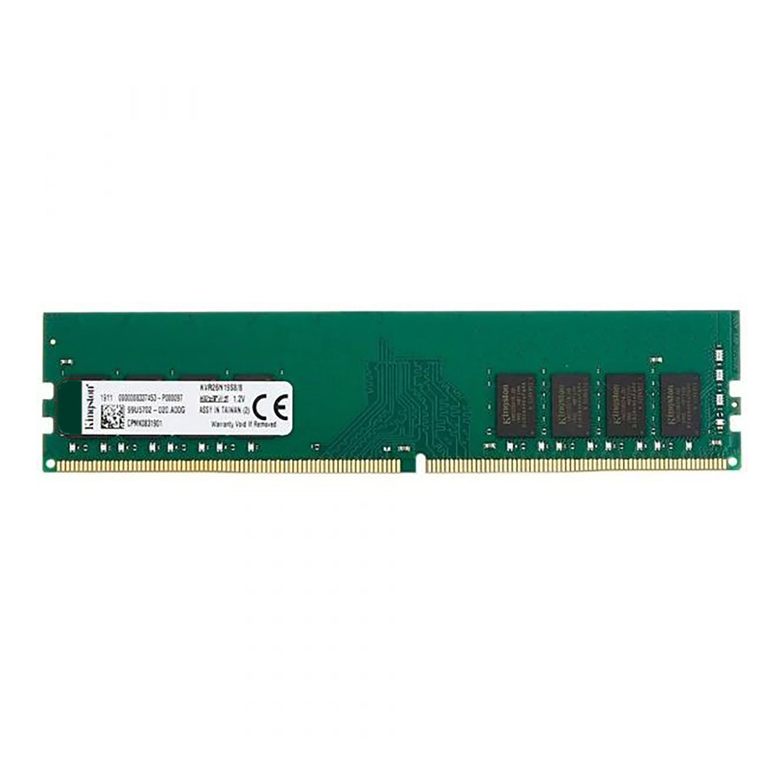 رم دسکتاپ DDR4 تک کاناله 2400 مگاهرتز CL17 کینگستون مدل PC4-2400 ظرفیت 8 گیگابایت