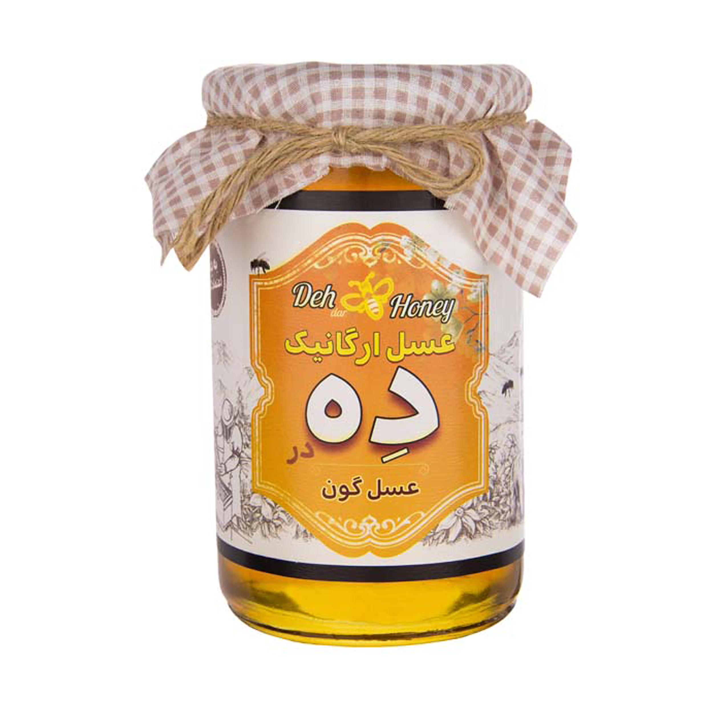 عسل گون ارگانیک ده در - 850 گرم