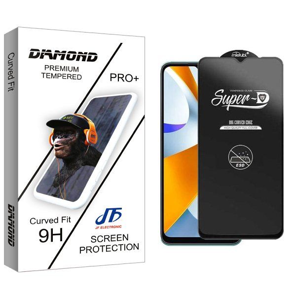 محافظ صفحه نمایش جی اف مدل Diamond Superd_ESD مناسب برای گوشی موبایل شیائومی Poco C40