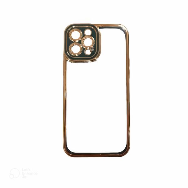 کاور مدل شفاف دور رنگی مناسب برای گوشی موبایل اپل iphone 12 pro max