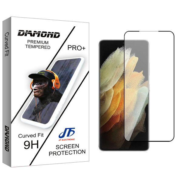 محافظ صفحه نمایش شیشه ای جی اف مدل Diamond FLGL مناسب برای گوشی موبایل سامسونگ Galaxy S21 Ultra