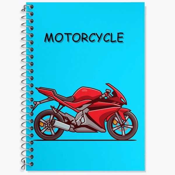 دفتر لغت 50 برگ خندالو مدل موتورسیکلت کد 29396