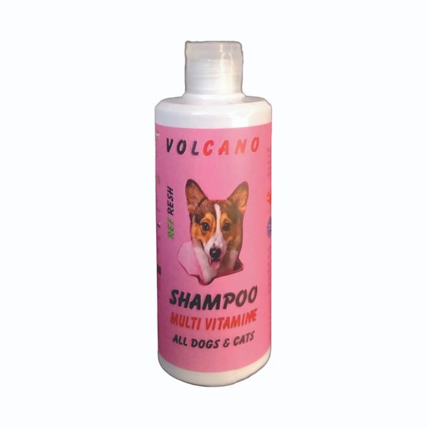 شامپو مولتی ویتامین سگ و گربه ولکانو کد 3012 حجم 250 میلی لیتر