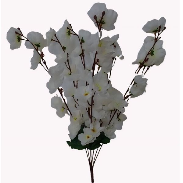 گل مصنوعی مدل بوته شکوفه گیلاس مجموعه 2 عددی