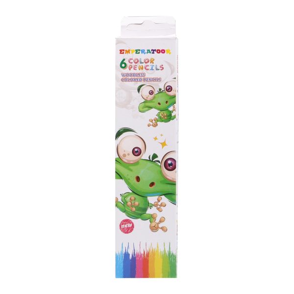 مداد رنگی 6 رنگ امپراطور مدل Frog