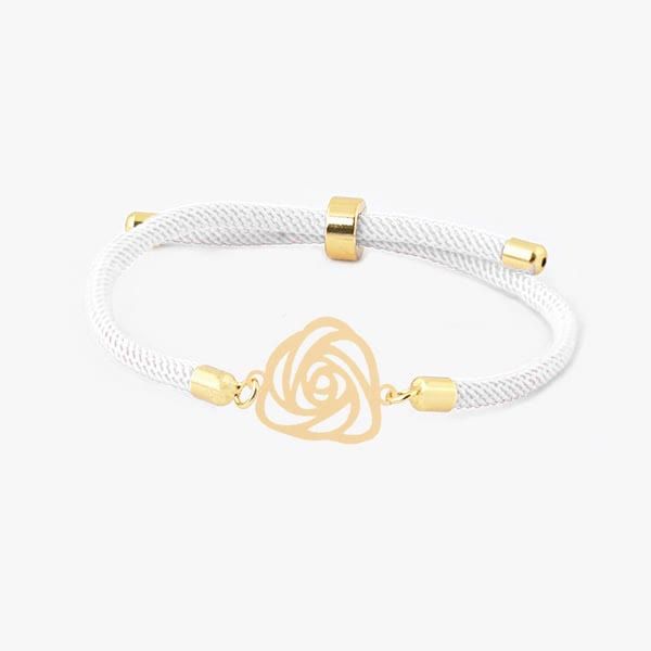 دستبند طلا 18 عیار زنانه طلای کامک  مدل گل