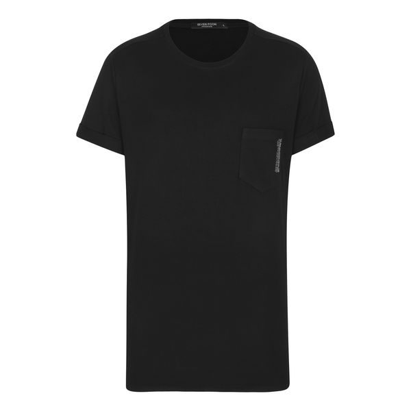 تی شرت آستین کوتاه مردانه سون پون مدل 514 رنگ مشکی