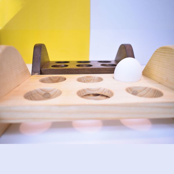 ظرف نگهدارنده تخم مرغ مدل چوبی کد 6601