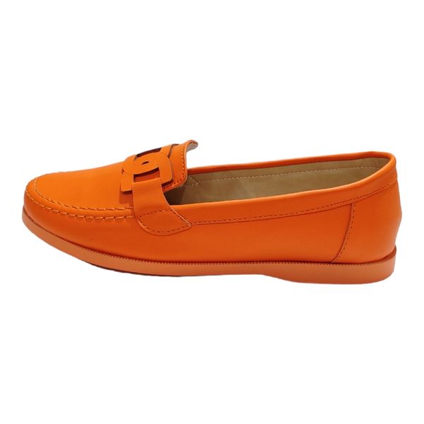 کفش کالج زنانه مدل ساده رنگ نارنجی