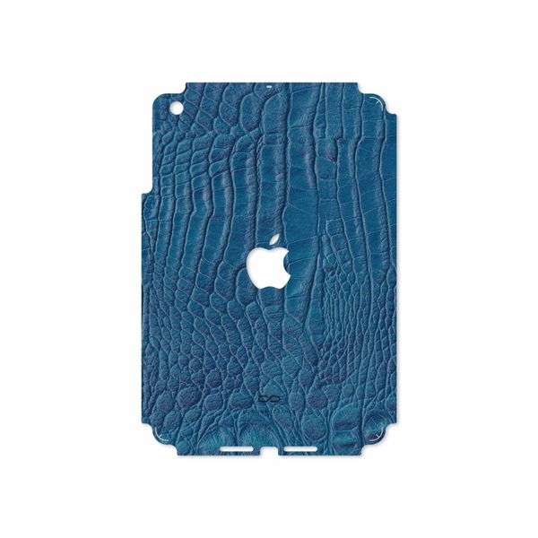 برچسب پوششی ماهوت مدل Blue-Crocodile-Leather مناسب برای تبلت اپل iPad mini 2012 A1432