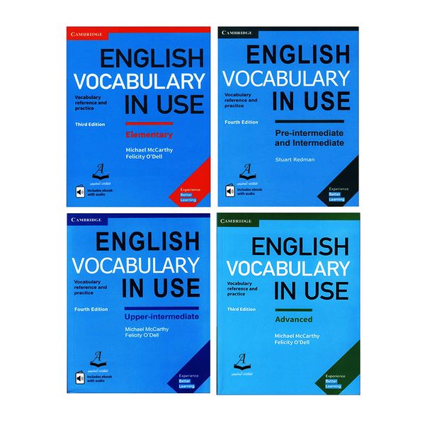کتاب English Vocabulary in Use اثر Michael McCarthy And Felicity ODell انتشارات آرماندیس چهارجلدی