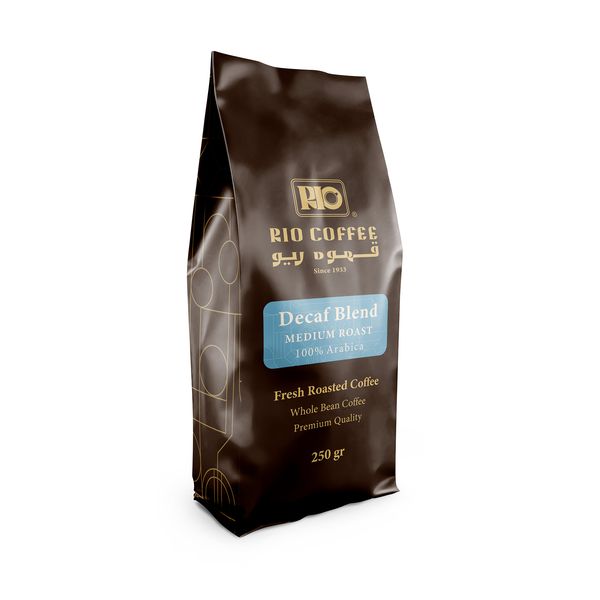 دانه قهوه بدون کافئین مدیوم ریو - 250 گرم