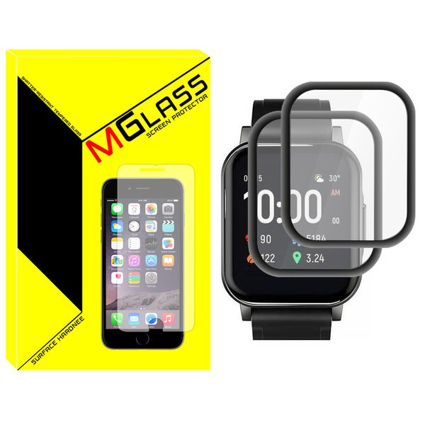 محافظ صفحه نمایش نانو ام‌گلس مدل Pmma-MG مناسب برای ساعت هوشمند هایلو ‎‌‏LS02 بسته دو عددی