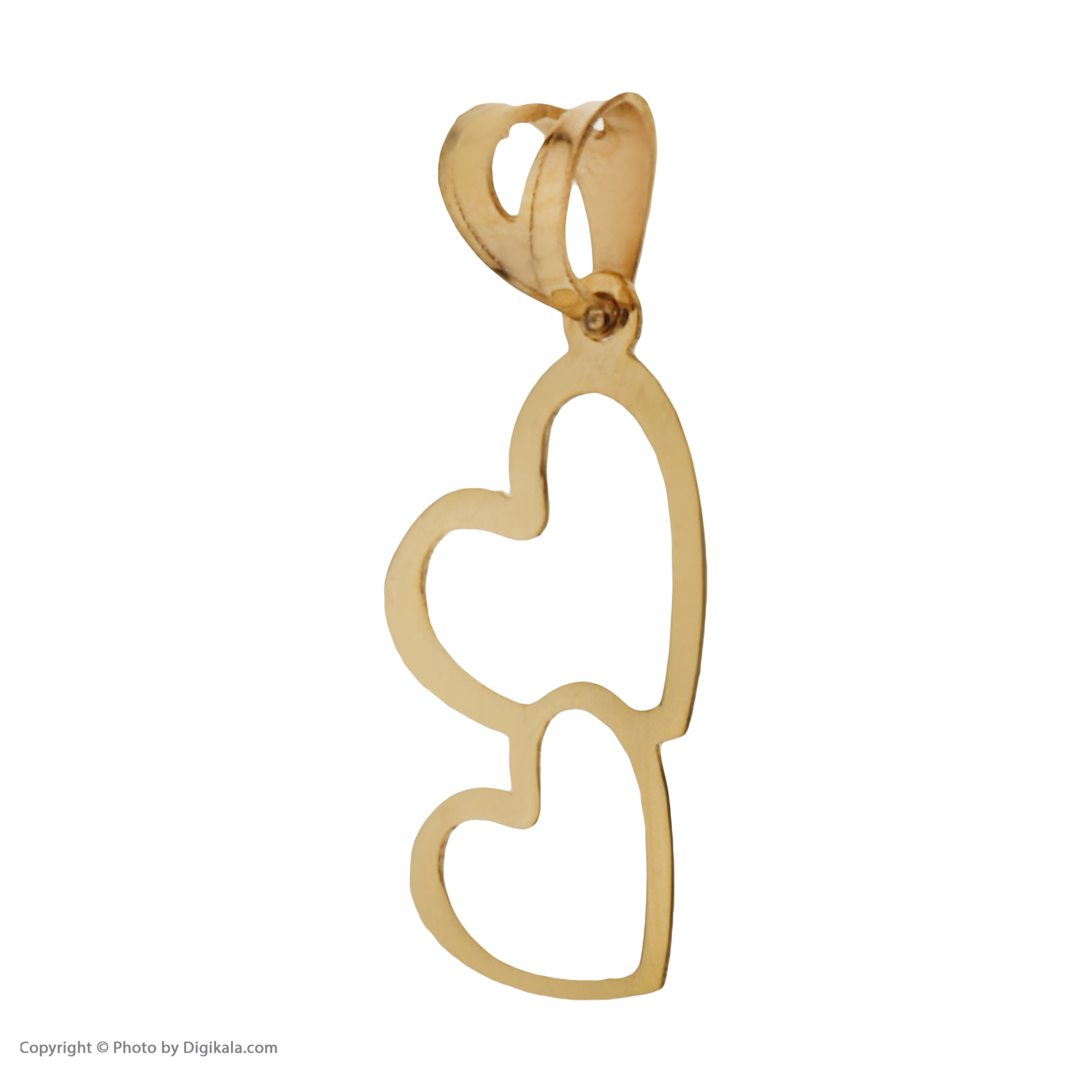 آویز گردنبند طلا 18 عیار زنانه مایا ماهک مدل MM1494 طرح قلب