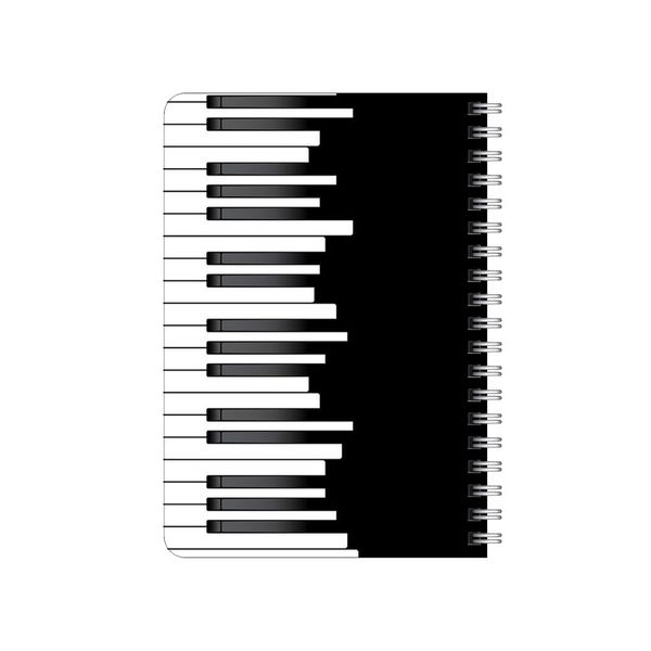دفترچه یادداشت بامبیلیپ مدل چوبی طرح پیانو کد 3174884