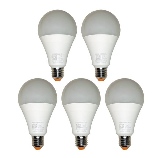 لامپ 12 وات مهتابی نمانور LED پایه E27 بسته 5 عددی