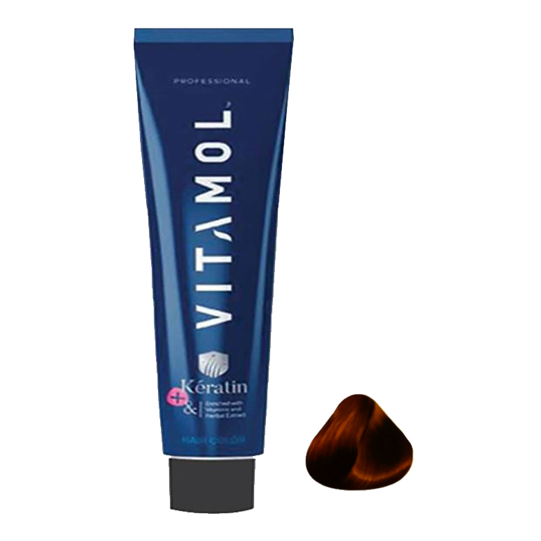 رنگ مو ویتامول سری Tabacco شماره 6.53 حجم 120 میلی لیتر رنگ بلوند تنباکویی تیره
