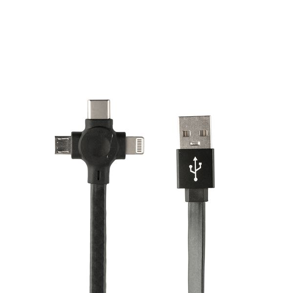 کابل تبدیل USB به USB-C / microUSB / لایتنینگ پرووان مدل PCC365R طول 1 متر