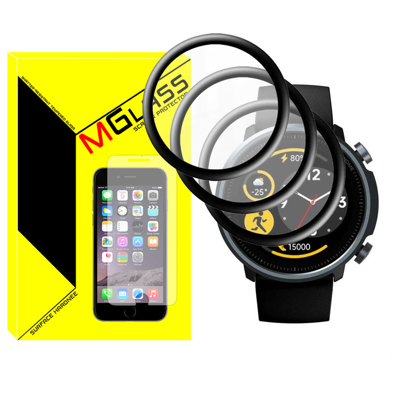 محافظ صفحه نمایش نانو ام‌گلس مدل NMG مناسب برای ساعت هوشمند میبرو A1 بسته سه عددی