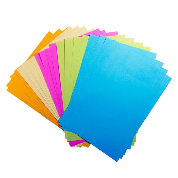 کاغذ رنگی A4 کپی مکس مدل S001 بسته 20 عددی