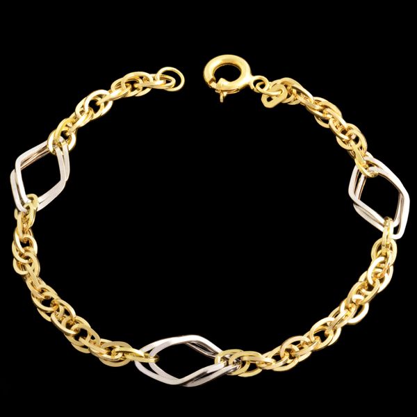 دستبند طلا 18 عیار زنانه طلای مستجابی مدل اسپادنا کد 5
