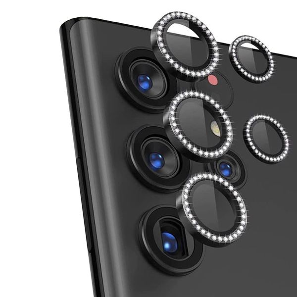 محافظ لنز دوربین مدل Diamond مناسب برای گوشی موبایل سامسونگ Galaxy S23 Ultra