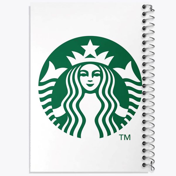 دفتر مشق 100 برگ خندالو طرح استارباکس Starbucks کد 8450