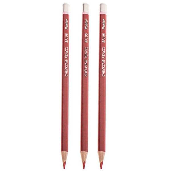 مداد قرمز پنتر مدل Checking Pencil BP112 بسته 3 عددی