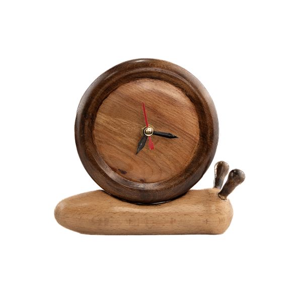 ساعت چوبی رومیزی مدل MGH57 حلزونی
