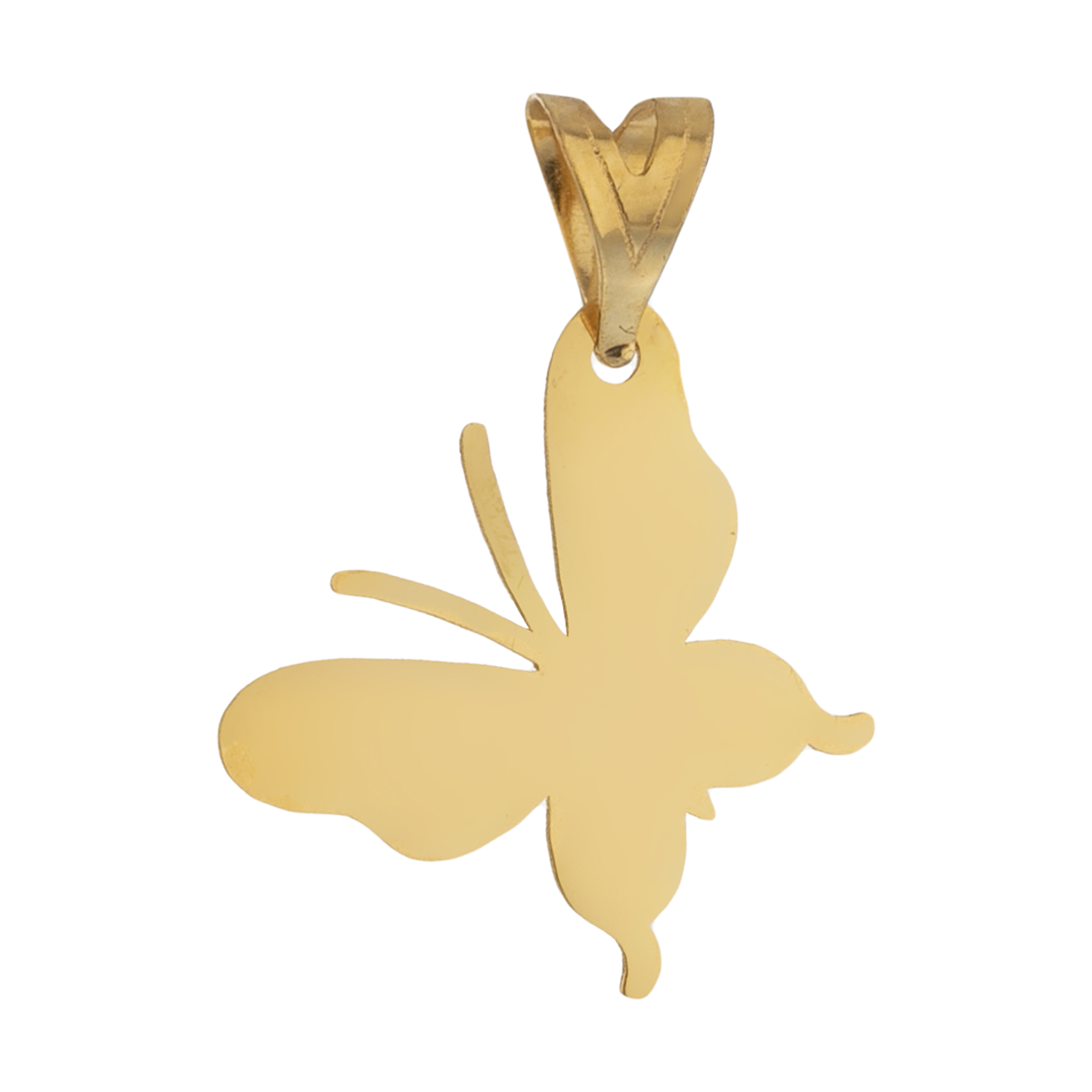 آویز گردنبند طلا 18 عیار زنانه مایا ماهک مدل MM1571 طرح پروانه