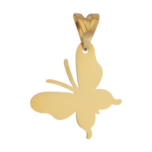 آویز گردنبند طلا 18 عیار زنانه مایا ماهک مدل MM1571 طرح پروانه