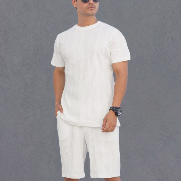 ست تی شرت و شلوارک مردانه مدل 1114-001