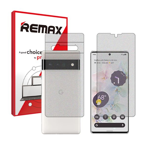 محافظ صفحه نمایش مات ریمکس مدل anti-shock مناسب برای گوشی موبایل گوگل Pixel 6 Pro به همراه محافظ پشت گوشی