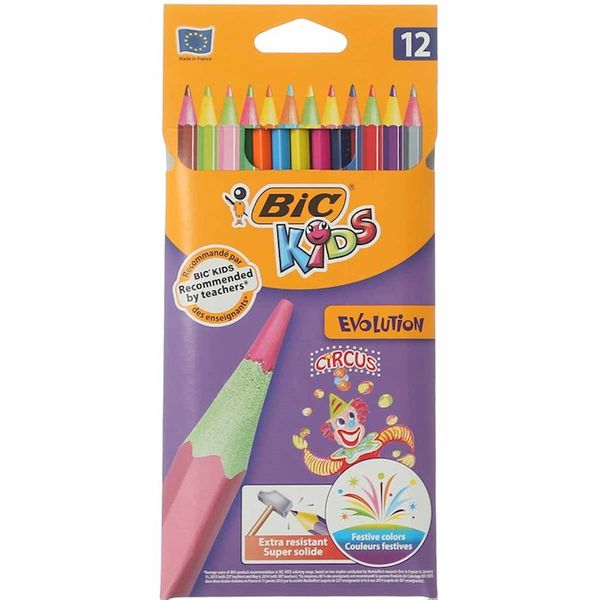 مداد رنگی 12 رنگ بیک مدل کیدز اولوشن