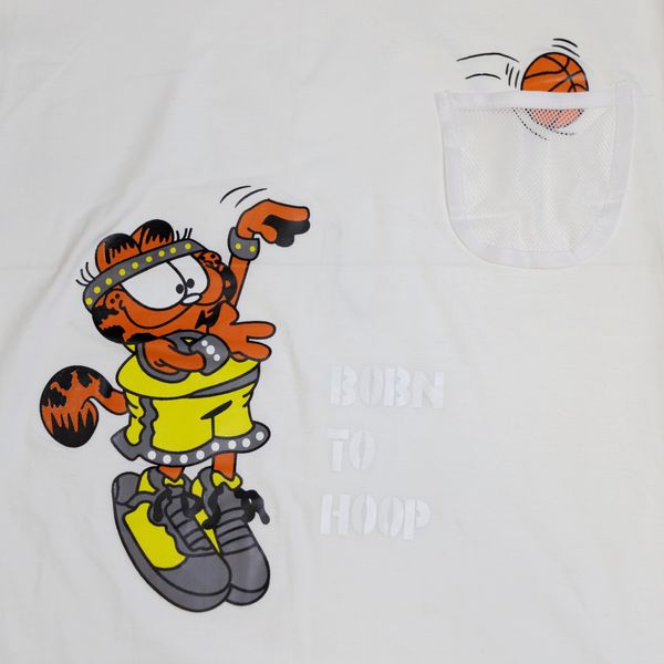 تی شرت لانگ آستین کوتاه دخترانه مدل Garfield 02