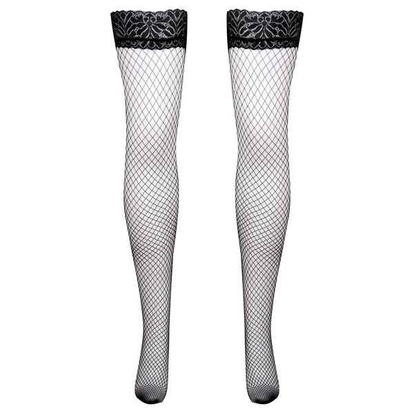 جوراب ساق بلند زنانه ماییلدا مدل زنبوری فیشنت کد 4922-4315 رنگ مشکی