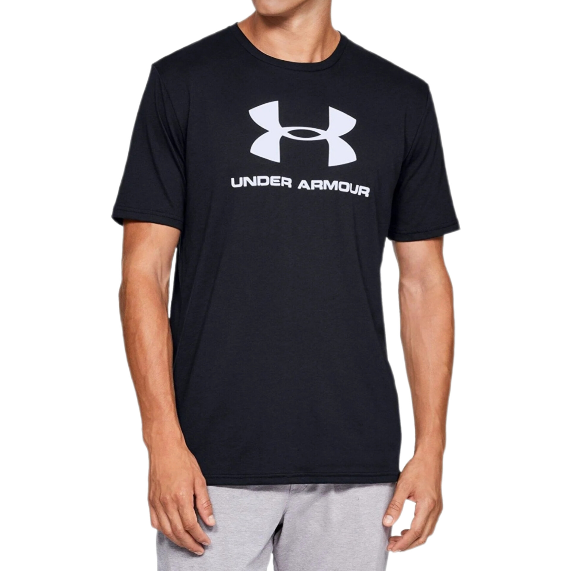 تی شرت آستین کوتاه ورزشی مردانه آندر آرمور مدل UA style logo ss