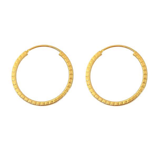 گوشواره طلا 18 عیار زنانه طلا و جواهرسازی افرا مدل حلقه ای ۱۳۶۱۳۶