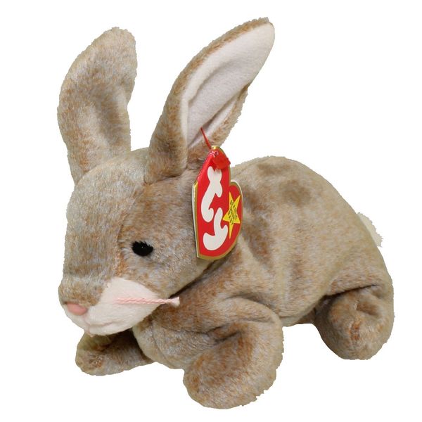 عروسک تی وای طرح خرگوش مدل Nibbly کد SZ4/216 طول 16 سانتی‌متر